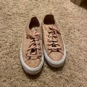 Rose gold converse
